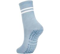 IMGASDCSD Chaussettes antidérapantes, Chaussettes de Pilates Yoga Pilates Barre Grip Socks for Women Multicolor Pack of 8(1 Pair-Blue)