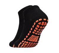 IMGASDCSD Chaussettes antidérapantes, Chaussettes de Pilates Yoga Socks Multicolor Sizes L/M Pack of 4 Pairs(1 Pair Black,M)