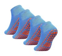 IMGASDCSD Chaussettes antidérapantes, Chaussettes de Pilates Yoga Socks Multicolor Sizes L/M Pack of 4 Pairs(4 Pairs Blue,M)
