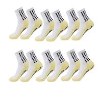 IMGASDCSD Chaussettes antidérapantes, Chaussettes de Pilates Yoga Socks with Silicone Grip 1 Pair Or 6 Pairs for Men Women Size 38-45 Multicolor(Color-06)