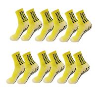 IMGASDCSD Chaussettes antidérapantes, Chaussettes de Pilates Yoga Socks with Silicone Grip 1 Pair Or 6 Pairs for Men Women Size 38-45 Multicolor(Color-15)
