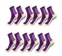 IMGASDCSD Chaussettes antidérapantes, Chaussettes de Pilates Yoga Socks with Silicone Grip 1 Pair Or 6 Pairs for Men Women Size 38-45 Multicolor(Color-10)