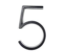 IMGASDCSD Chiffres de boîte aux lettres 3D, 125 mm, lettres de l'alphabet modernes flottantes pour porte de maison ou d'extérieur, 12,7 cm, noir