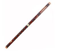 IMGASDCSD flûtes Flûte traversière en Bambou à Deux Sections, en Laiton, à Insertion Unique, tonalités Do/Ré/Mi/FA/Sol, Instrument for débutant, avec étui en Velours(F)