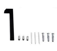 IMGASDCSD Numéros de boîte aux lettres 3D, 142 mm - Adresse de luxe - Grands numéros de maison modernes - Or noir et argent - Signalisation flottante d'extérieur - Chiffres de boîte aux lettres #0-9