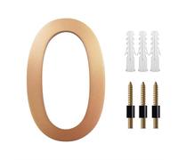 IMGASDCSD Numéros de boîte aux lettres 3D, 20 cm, grands numéros de maison flottants pour l'extérieur, plaque d'adresse dorée de 20 cm, décoration d'intérieur avec kits de clous pour porte ABCD de 0 à