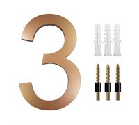 IMGASDCSD Numéros de boîte aux lettres 3D, 20 cm, grands numéros de maison flottants pour l'extérieur, plaque d'adresse dorée de 20 cm, décoration d'intérieur avec kits de clous pour porte ABCD de 0 à