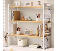 IMGASDCSD rayonnagesBibliothèque de Bureau Petite unité d’ét Étagère de Rangement en métal à 2 ou 3 Niveaux, Multicolore, Plusieurs Tailles, for Le Bureau et la Maison(B,60 * 20 * 54cm)