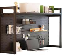 IMGASDCSD rayonnagesBibliothèque de Bureau Petite unité d’ét Étagère de Rangement en métal à 3 Niveaux for Bureau et Maison, Multicolore, Plusieurs Tailles(Noir,120 * 30 * 82cm)