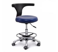 IMGASDCSD Tabouret Roulant, Tabouret de Spa réglable, Tabour Dental Assistant Stool with Armrest 360° Rotation PU Leather Saddle Height Adjustable 18.8-24.8 inches Multicolor(B1)