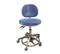 IMGASDCSD Tabouret Roulant, Tabouret de Spa réglable, Tabour Dentist Chair with Backrest PU Leather Multicolor Multiple Sizes(Lake Blue,D)