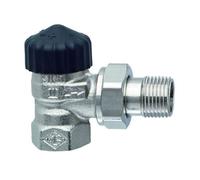 IMI Heimeier Corps de robinet thermostatique standard, bronze nickelé, forme équerre 1