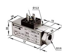 IMI NORGREN Pressostat pneumatique 0881400000000000 1 à 16 bar 1 inverseur (RT) 1 pc(s)