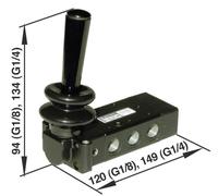 IMI NORGREN Vanne pneumatique à commande mécanique X3347802 Matériau du boîtier aluminium 1 pc(s)