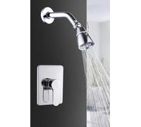 imiiHO 025 Mini douchette murale à économie d'eau, poignée simple, double commande, un mini jet et une barre d'eau (chromé)