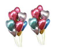 IMIKEYA 1 Ensemble Ballons Latex Forme de Cœur pour Décoration de Mariage Anniversaire Couleurs Mélangées Couleur Aléatoire