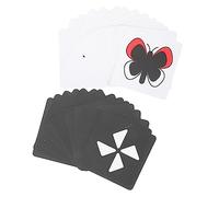 IMIKEYA 1 Ensemble Carte Flash Éducative Noir pour Stimule Vision et Développe Les Compétences Cognitives des Nouveaux