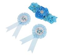 IMIKEYA 1 Ensemble Ceinture de Grossesse et Badges Mommy Daddy Sash Floral pour Fête Prénatale Décoration Glamour et pour
