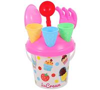 IMIKEYA 1 Ensemble De 9 Pièces Seau à Glace Jouets d'excavation de Sable pour Enfants de Plage intéressant de Plage de Sable pour Enfants de Sable Portable Plastique