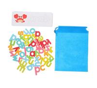 IMIKEYA 1 Ensemble d'orthographe de Mots Jouets Lettre en Bois Assorti Bloc de Lettres pour Enfants Mots Anglais Apprendre des Cartes éducatif pour Enfants Papier Coloré