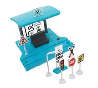 IMIKEYA 1 Ensemble Jouets De Voie Ferrée Modèle De Quai De Gare Accessoires De Voie Ferrée Modèle De Voie Ferrée Faire Semblant De Quai De Train Abdos Green