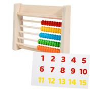 IMIKEYA 1 Ensemble sur Support boulier Jouets d'éveil Jouets pour Enfants xoutil boulier en Bois de calcul d'entraînement boulier en Bois boulier rétro Papier