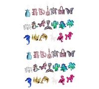 IMIKEYA 1 Jeu Porte Clé Pailleté Sirène De Pendentifs Animaux Mignons Pour Noël Décorations Anniversaire 20 Pièces