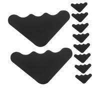 IMIKEYA 1 Jeu Support De Tapis en Ruban Adhésif Double Face Grattoir Doublure Ruban Adhésif pour Tapis À Tapis Non Bouchon Pince Antidérapante pour Tapis Poignée PU Black 10 Pièces