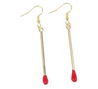 IMIKEYA 1 Paire Décoration D'oreille Boucle D'oreille Chic Boucles D'oreilles Drôles Bijoux D'oreille Boucles D'oreilles Femme Tendance Boucles D'oreilles Pour Femme Golden Alliage