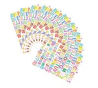 IMIKEYA 10 feuilles Autocollants Lettres et Chiffres Colorés Étanches Stickers Alphabet Amovibles pour Décoration Boîte Aux Lettres et Maison