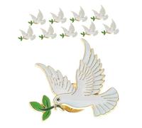 IMIKEYA 10 pièces Broche Symbole de Paix Lot de Broches Veste Femme Alliage Résistante Aux Couleurs Symbole Harmonie pour Châles Chapeaux et Sacs