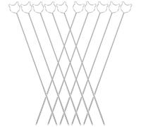 IMIKEYA 10 pièces Brosses de Nettoyage pour Pailles Acier Inoxydable Brosse Cure-pipe Petite et Résistante pour Nettoyage Profondeur des Tuyaux de Bouteilles et Tasses