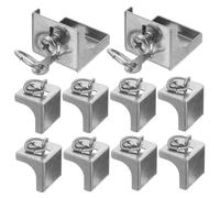 IMIKEYA 10 Pièces Embouts Acier Inoxydable pour Rail de Rideau Accessoires de Plafond Bouchons de Fin de Rail Système de Rideaux Flexible Installation Facile et
