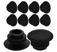IMIKEYA 10 Pièces Embouts de Guidon 22mm en Caoutchouc Noir pour VTT et BMX | Montage par Pression, Remplacement Facile, Protège les Extrémités du Tube, Lot de Deux Pièces