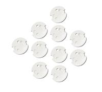 IMIKEYA 10 Pièces Lot De Caches De Prise Pour Prise Française Cache-prises Abs Sécurisés