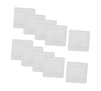 IMIKEYA 10 Pièces Plaque Murale Double Encastrable Blanche Cache Interrupteur Moderne et Décoratif pour Cuisine et Salle de Bain Résistantes et Ignifuges pour Rénovation Intérieure