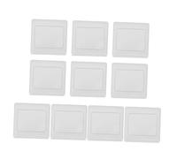 IMIKEYA 10 pièces Plaque Murale Interrupteur à Bascule Blanche Ignifuge Décorative pour Maison Cache Interrupteur et Prise Électrique Design Moderne Polyvalent