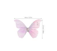 IMIKEYA 100 Épingles à Cheveux 3D en Tulle Double Couche Violet 45 CM - Accessoires Cheveux Cosplay Noël - Barrettes Mini pour Femmes et Adolescentes Pack 100 Pièces