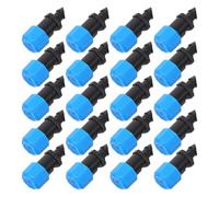 IMIKEYA 100 Pièces Goutteurs D'irrigation Réglables Bleus en PP pour Système de Goutte à Goutte, Contrôle Précis du Débit, Résistants aux Conditions Extérieures, pour Jardins et Vergers