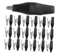 IMIKEYA 100 pièces Pinces Crocodile Petites Clips de Test Électrique Résistants pour Travaux et Automobiles Pince Test Multimètre Sécurisée et Compacte