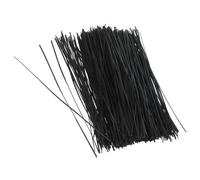 IMIKEYA 1000 Pièces D'attaches Torsadées Noires en Fer et Plastique, Flexibles et Faciles à Utiliser, comme Cravates de Jardinage pour Plantes et Ceintures D'arbres