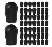 IMIKEYA 100pcs Capuchons Embouts Crochet de Cintre en Plastique Noir, Protection Facile à Installer, Compact, Maison Buanderie