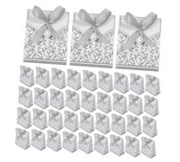 IMIKEYA 100pièces Boîtes à Bonbons Pour Mariage Contenants Pour Dragées Sachets De Vides Boîtes à Bonbons De Style Européen à Vintage Pour Réceptions De Mariage Et Événements