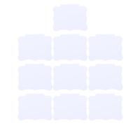 IMIKEYA 10pcs Étiquettes de Prix Effaçables à Clipser pour Paniers, Étiquettes en Pvc Blanches Rangement Classé, pour Supermarché