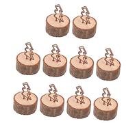 IMIKEYA 10pièces Clips Bois Rétro pour Cartes De Noël Porte-Cartes De Visite Et Photos DIY Décoration De Bureau Stable Et Adorable Accessoire De Noël Thématique Bois