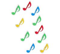 IMIKEYA 10pièces Clips Partitions Musique Plastique Pinces Forme De Notes Colorées Supports Pratiques Pour Partitions Magasines Recettes Musiciens Et Étudiants