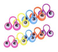 IMIKEYA 10pièces Marionnettes à Doigt Yeux Colorés De Jouets Éducatifs pour Garçon Fille Activités Ludiques à Couleurs Aléatoires Stimule Imagination Et Interaction