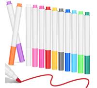 IMIKEYA 12 Pcs Feutre Effaçable Tableau Lumineux LED: Marqueur Fluorescent Vitre Acrylique Tableau Blanc Stylo Lavable Enfant Dessin Surligneur Multicolore