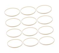 IMIKEYA 12 Pièces Bague Attrape-rêves Bricolage Bague Macramé Glands De Signet pour L'artisanat Kit Macramé Cage Cerceaux pour Bricoler Tenture Murale en Macramé Groupe Produit Rond Bambou