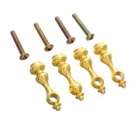 IMIKEYA 12 Pièces Kit de Connecteurs Mandrins pour Meubles Intérieurs Embouts Robustes pour Garde Corps de Verre Accessoires Décoratifs Dorés pour Armoires et Décor Maison